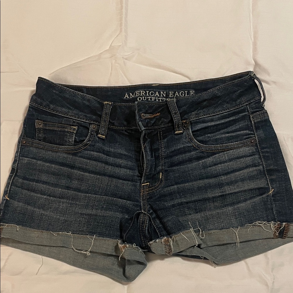 American Eagle Outfitters Dark Blue Jean Shorts